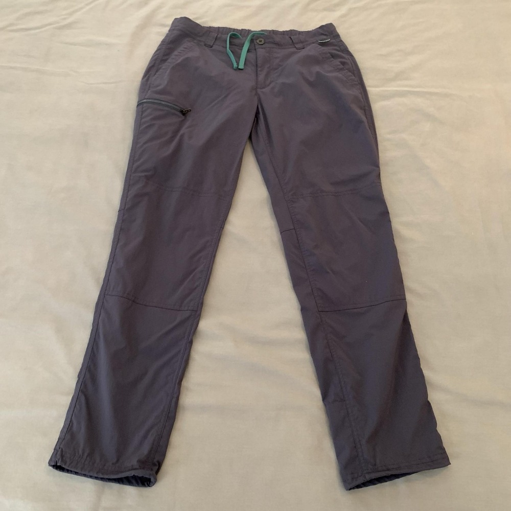 REI Co-op Pants Womens 6P Gray Lightweight Hiking Elastic Waist Stretch Pockets